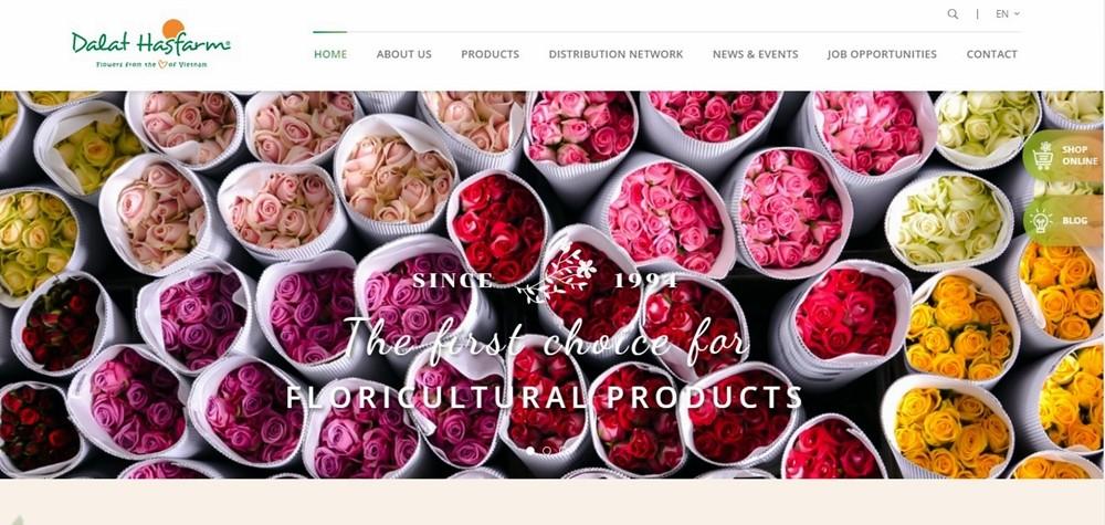 Dalat Hasfarm ra mắt website mới với nhiều tính năng nổi bật